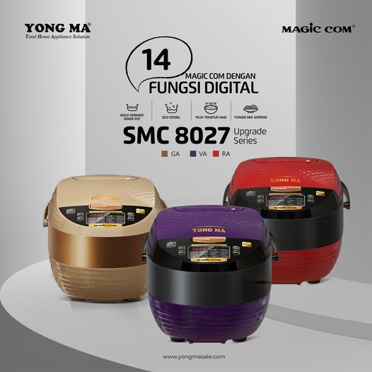 Yong Ma Digital Rice Cooker 2L - SMC8027N | SMC-8027N Violet